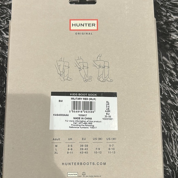 Hunter Kids Red Boot Socks - Picture 5 of 5